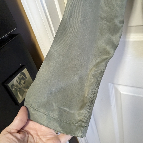 Rails Maverick Twill Military Jacket in sage Size XS EUC 100% Cupro - Picture 8 of 16